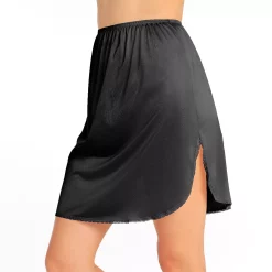 Vanity Fair® Satin Glance™ Slit Pettislip - 20-in. - 11760 -Vanity Fair shop 222744 Black