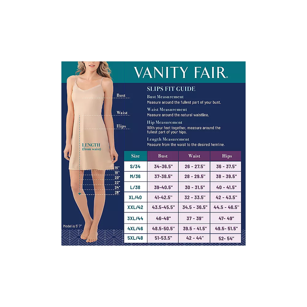 Vanity Fair® Satin Glance™ Slit Pettislip - 26-in. - 11760 - Image 4