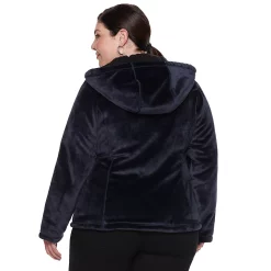 Plus Size Weathercast Hooded Fleece Jacket 7 Plus Size Weathercast Hooded Fleece Jacket -Vanity Fair shop 3368555 ALT
