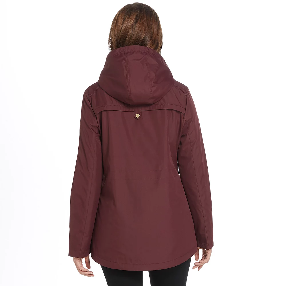 Women's Weathercast Hooded Bonded Anorak Rain Jacket - Image 3