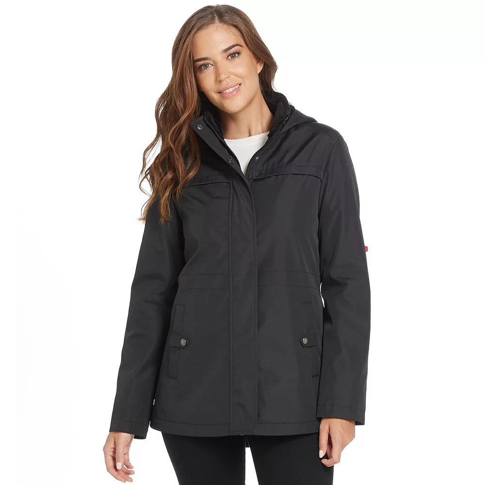 Women's Weathercast Hooded Bonded Anorak Rain Jacket