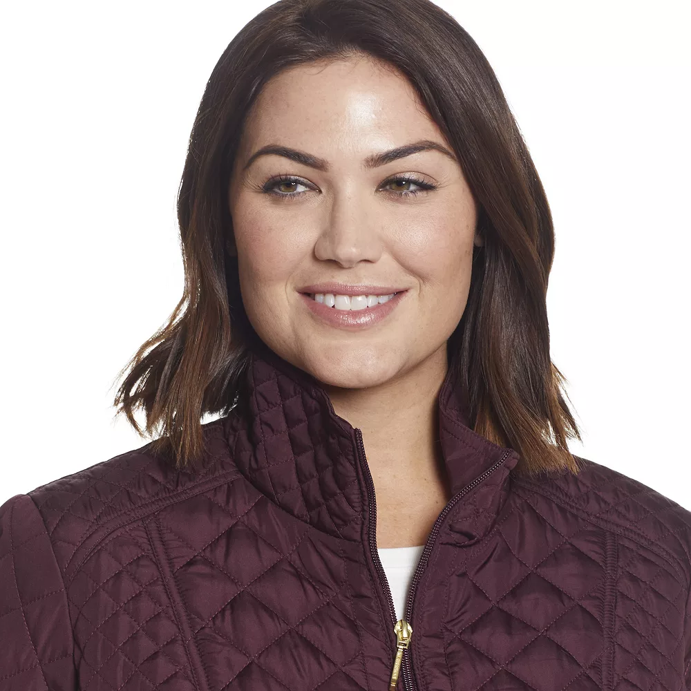 Plus Size Weathercast Quilted Moto Jacket - Image 8