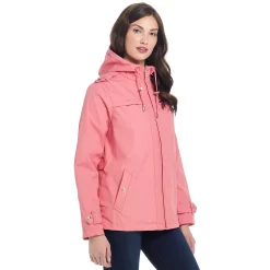 Women's Weathercast Hooded Raincoat 8 Women's Weathercast Hooded Raincoat -Vanity Fair shop 4204525 Flamingo