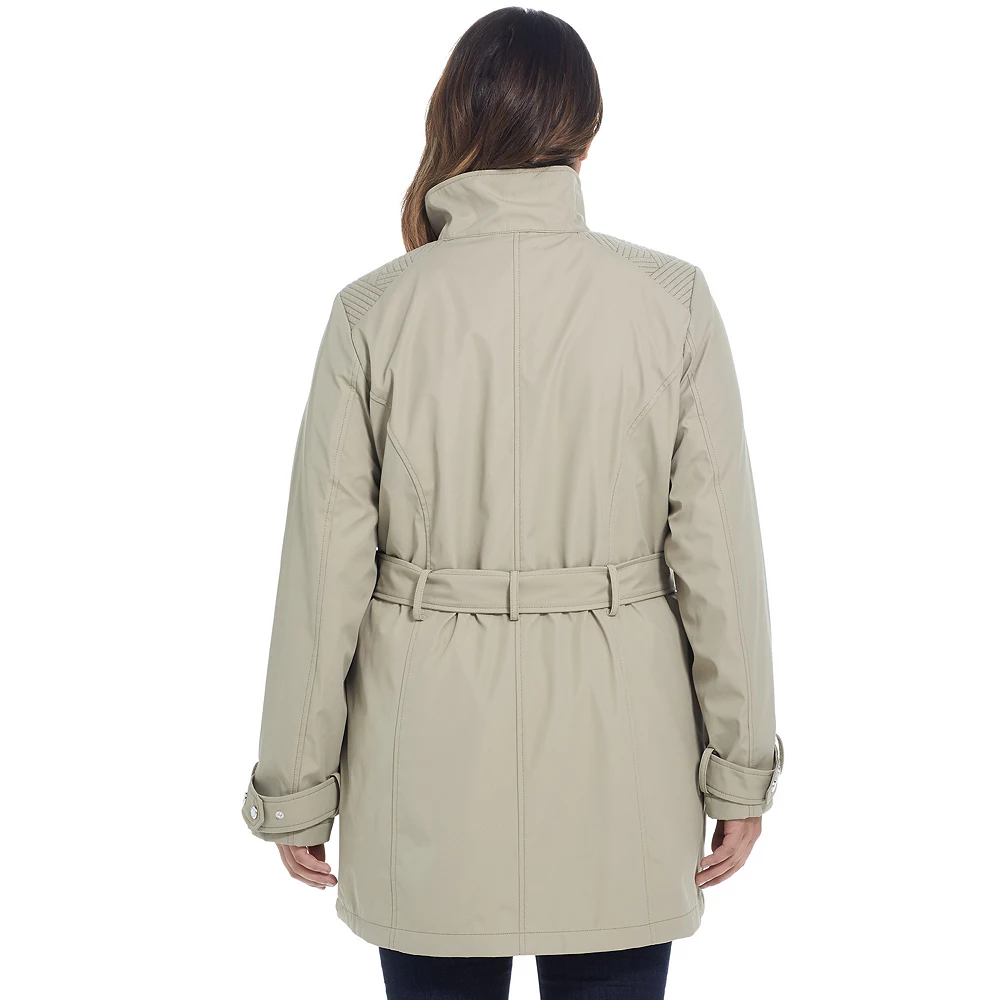 Plus Size Weathercast Modern Trench Coat - Image 4