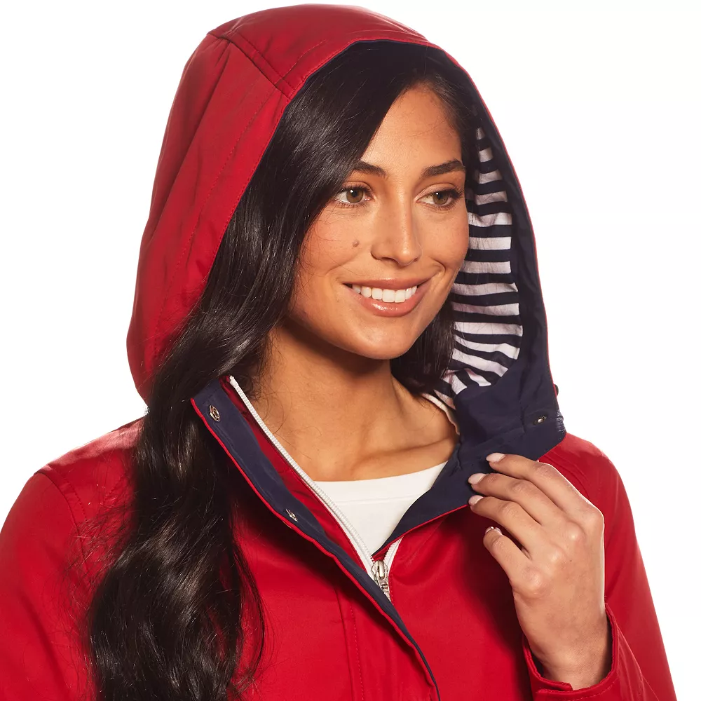 Women's Weathercast Hooded Nautical Anorak Jacket - Image 5