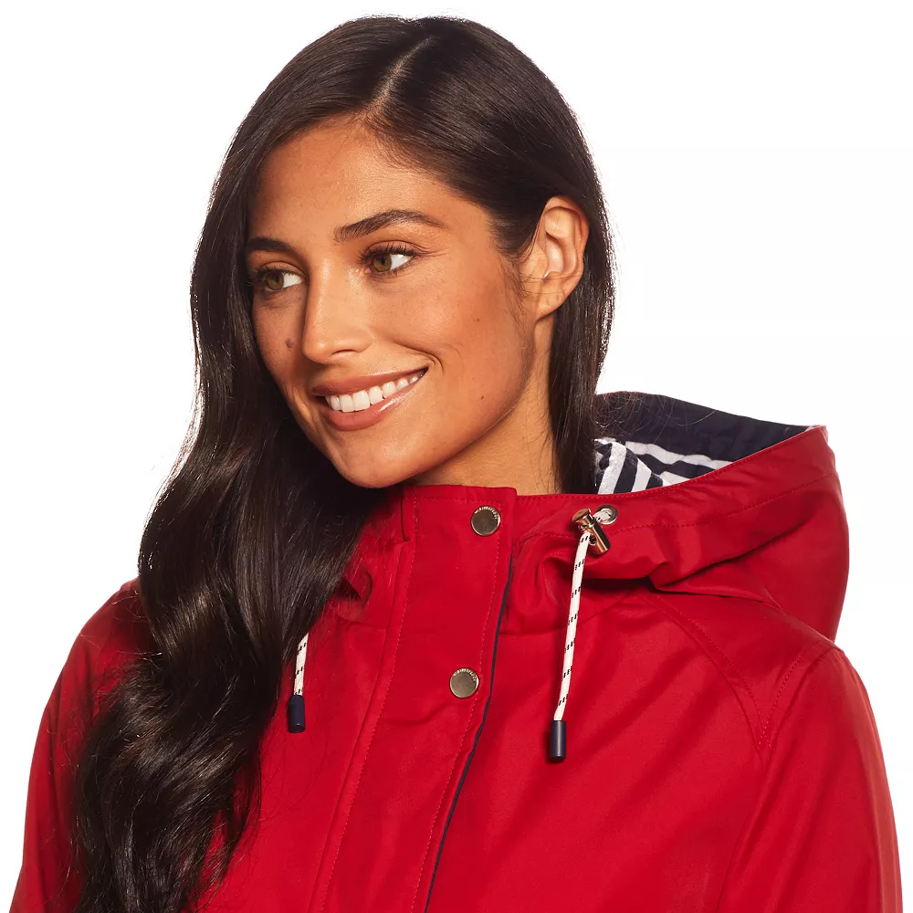 Women's Weathercast Hooded Nautical Anorak Jacket - Image 7