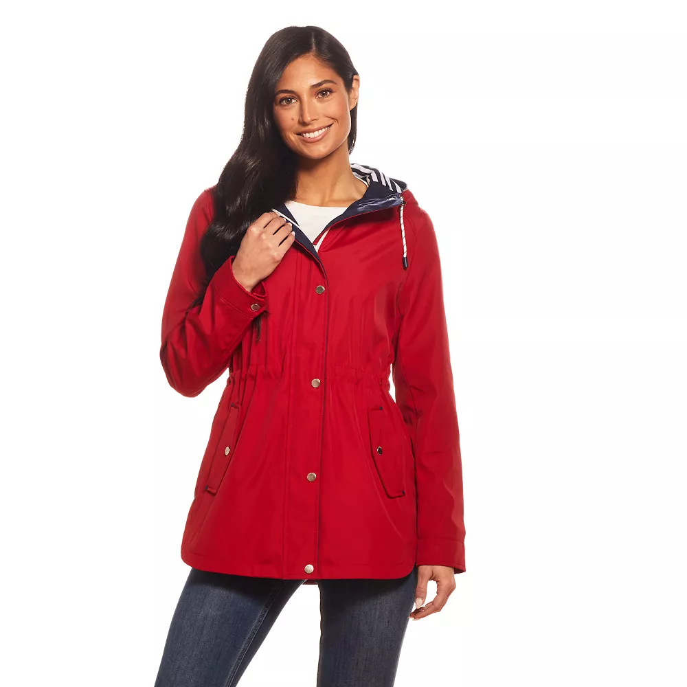 Women's Weathercast Hooded Nautical Anorak Jacket - Image 2