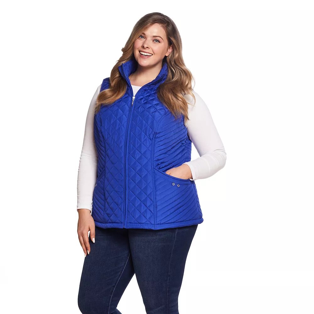 Plus Size Weathercast Quilted Vest - Image 5
