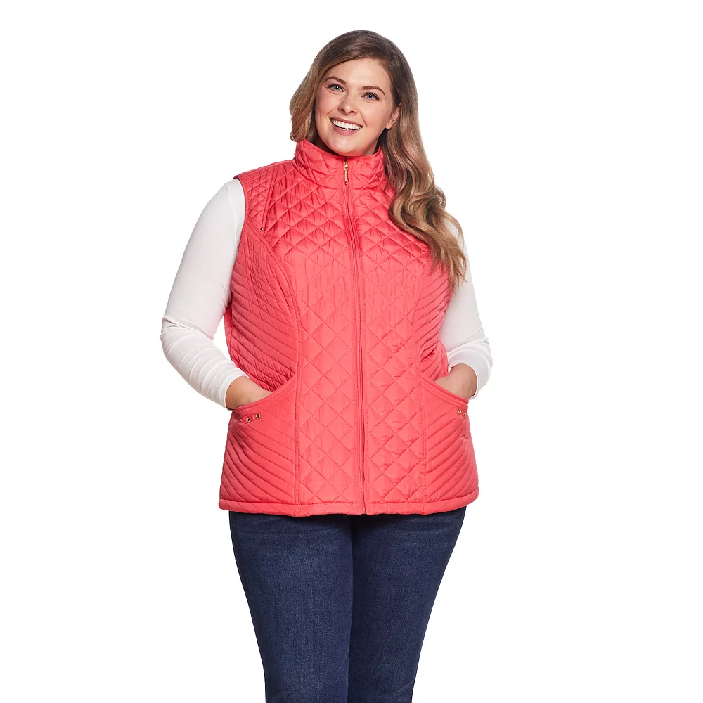Plus Size Weathercast Quilted Vest - Image 2