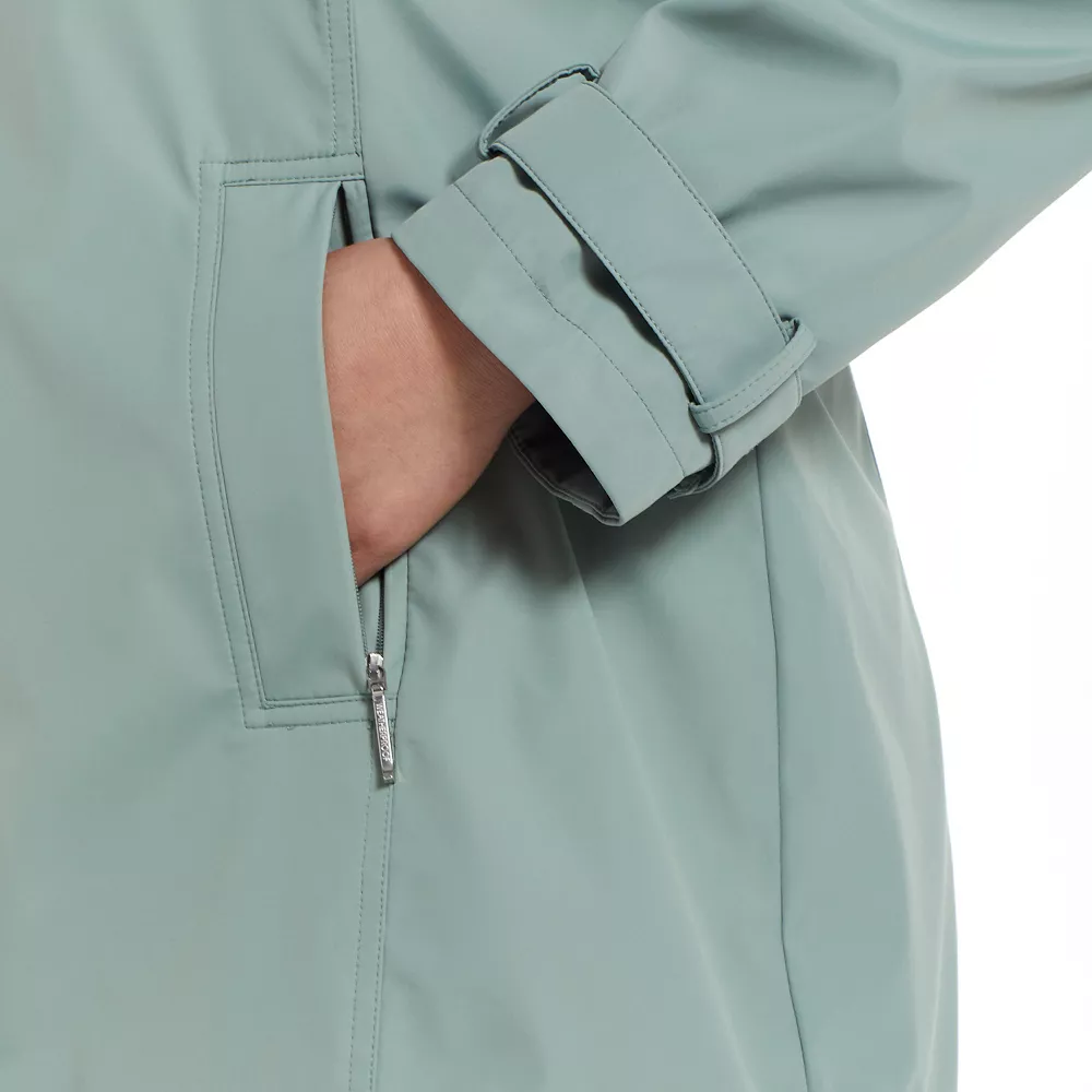 Plus Size Weathercast Water-Resistant Topper Rain Jacket - Image 5