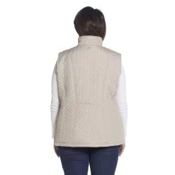 Plus Size Weathercast Faux-Fur Lined Quilted Vest 15 Plus Size Weathercast Faux-Fur Lined Quilted Vest -Vanity Fair shop 5042070 ALT