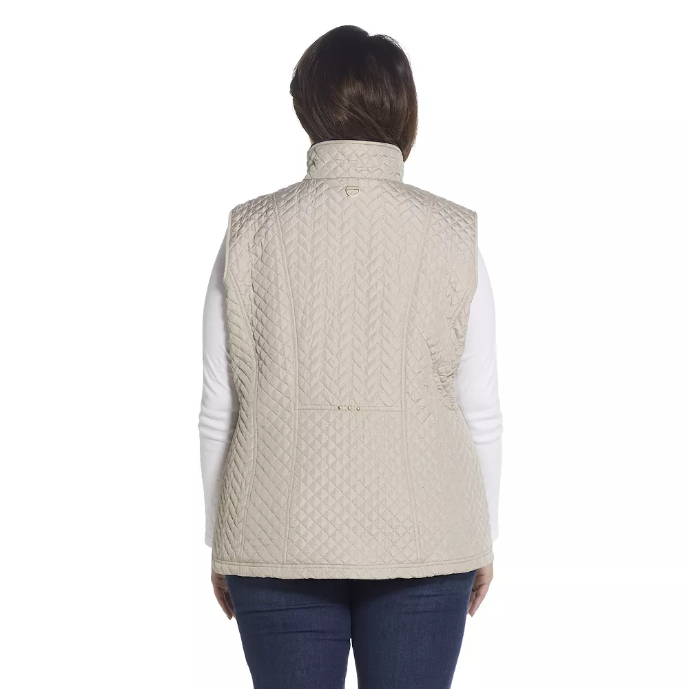 Plus Size Weathercast Faux-Fur Lined Quilted Vest 5 Plus Size Weathercast Faux-Fur Lined Quilted Vest - Image 5