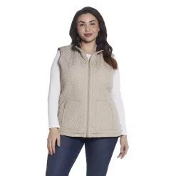 Plus Size Weathercast Faux-Fur Lined Quilted Vest 13 Plus Size Weathercast Faux-Fur Lined Quilted Vest -Vanity Fair shop 5042070 Beechwood