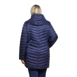 Plus Size Weathercast Hood Packable Faux-Down Coat -Vanity Fair shop 5042081 ALT