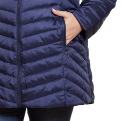 Plus Size Weathercast Hood Packable Faux-Down Coat -Vanity Fair shop 5042081 ALT3