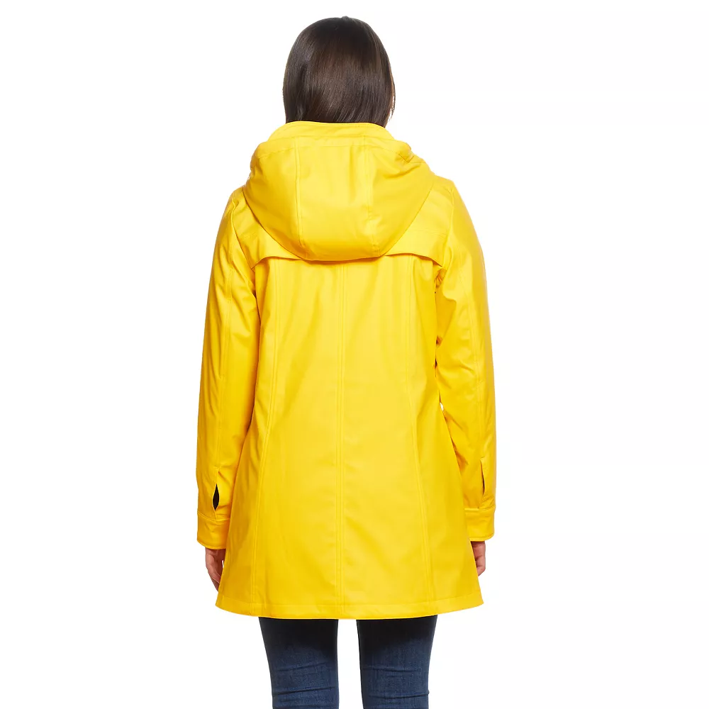 Women's Weathercast Hooded Lined Rain Coat - Image 3