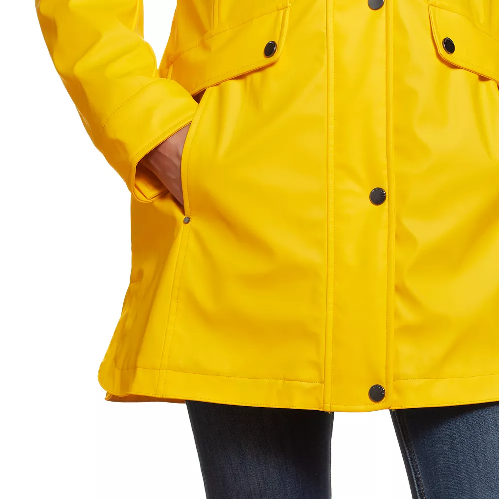 Women's Weathercast Hooded Lined Rain Coat - Image 5