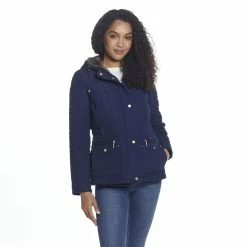 Women's Weathercast Faux-Fur Hood Quilted Jacket