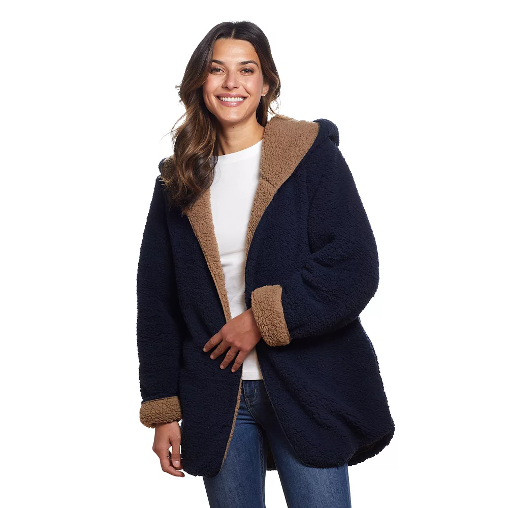 Women's Weathercast Reversible Open-Front Sherpa Jacket - Image 2