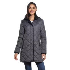 Women's Weathercast Hooded Quilted Walker Jacket