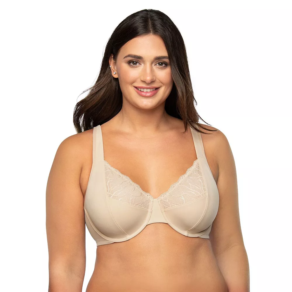 Vanity FairĀ® Flattering Lace Full Figure Underwire Minimizer Bra 76014