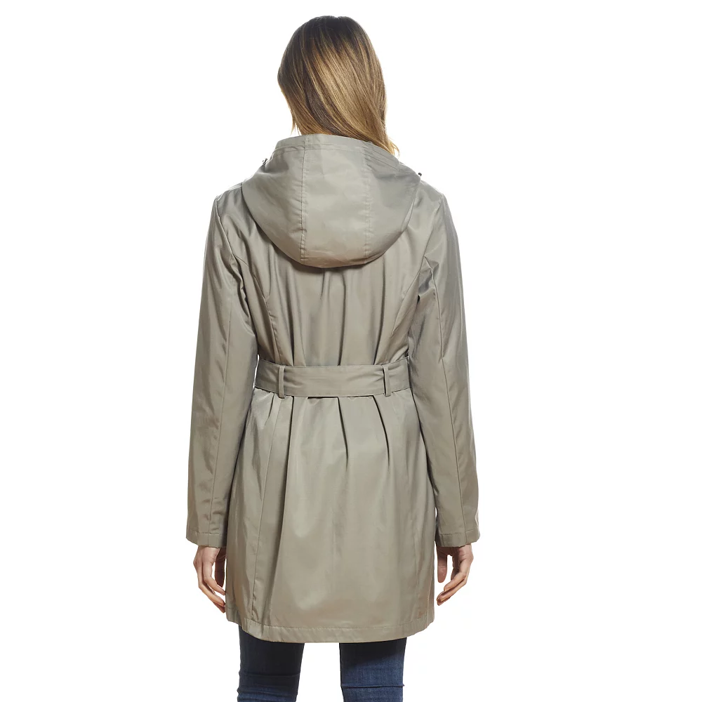 Women's Weathercast Hooded Trench Coat - Image 2
