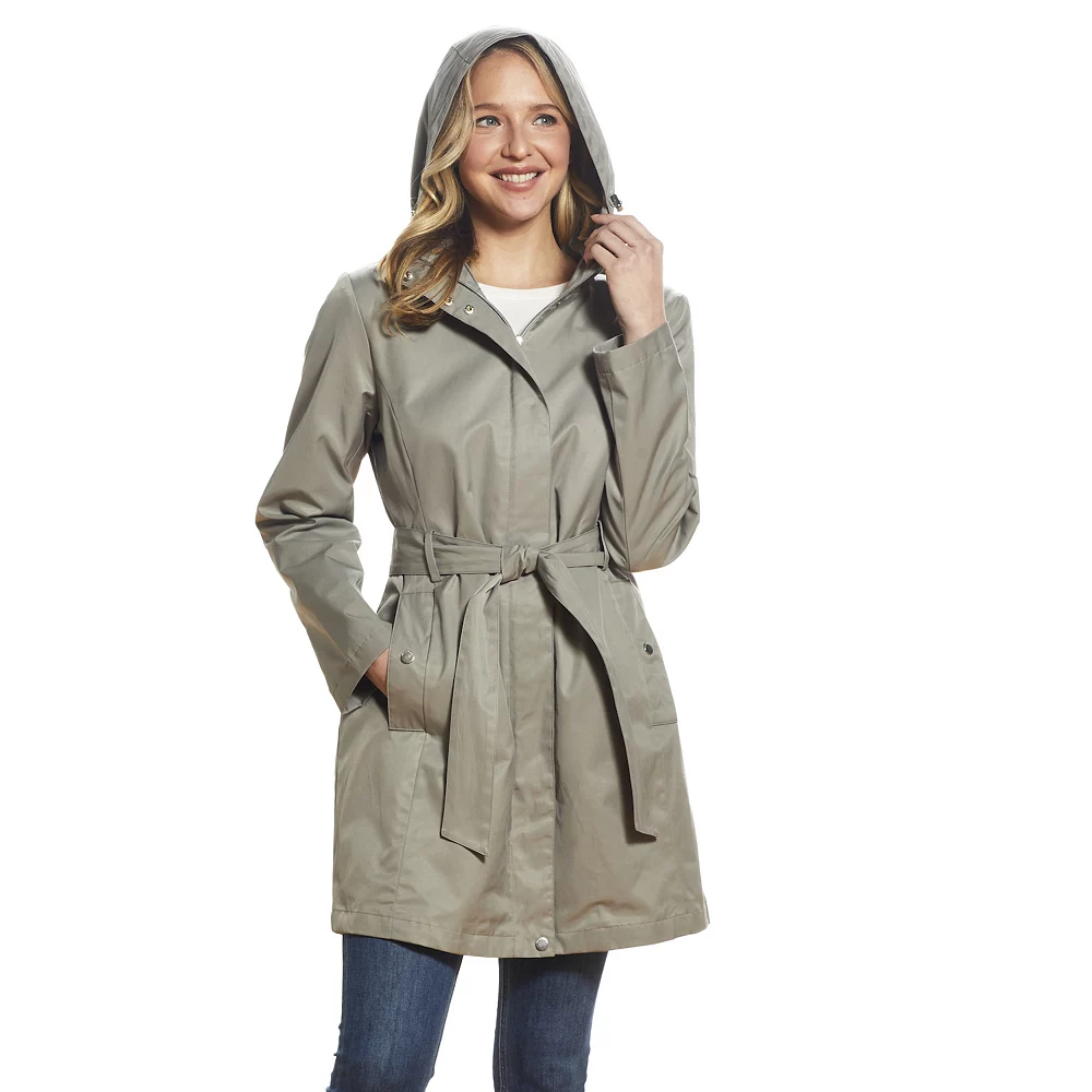 Women's Weathercast Hooded Trench Coat - Image 3