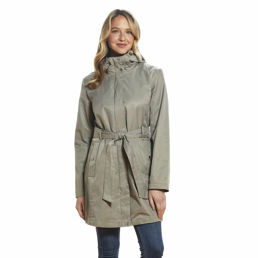 Women's Weathercast Hooded Trench Coat - Image 4