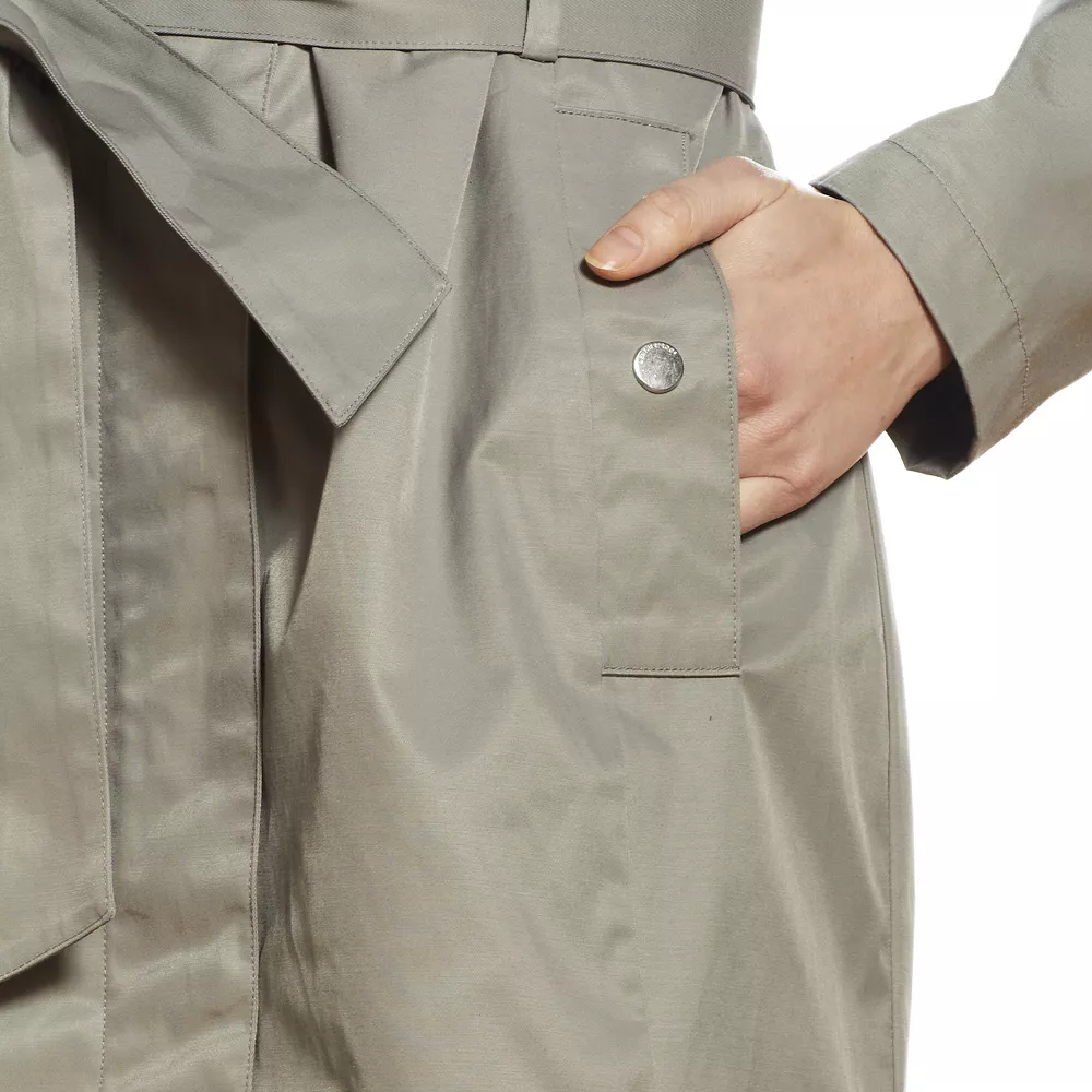 Women's Weathercast Hooded Trench Coat - Image 8