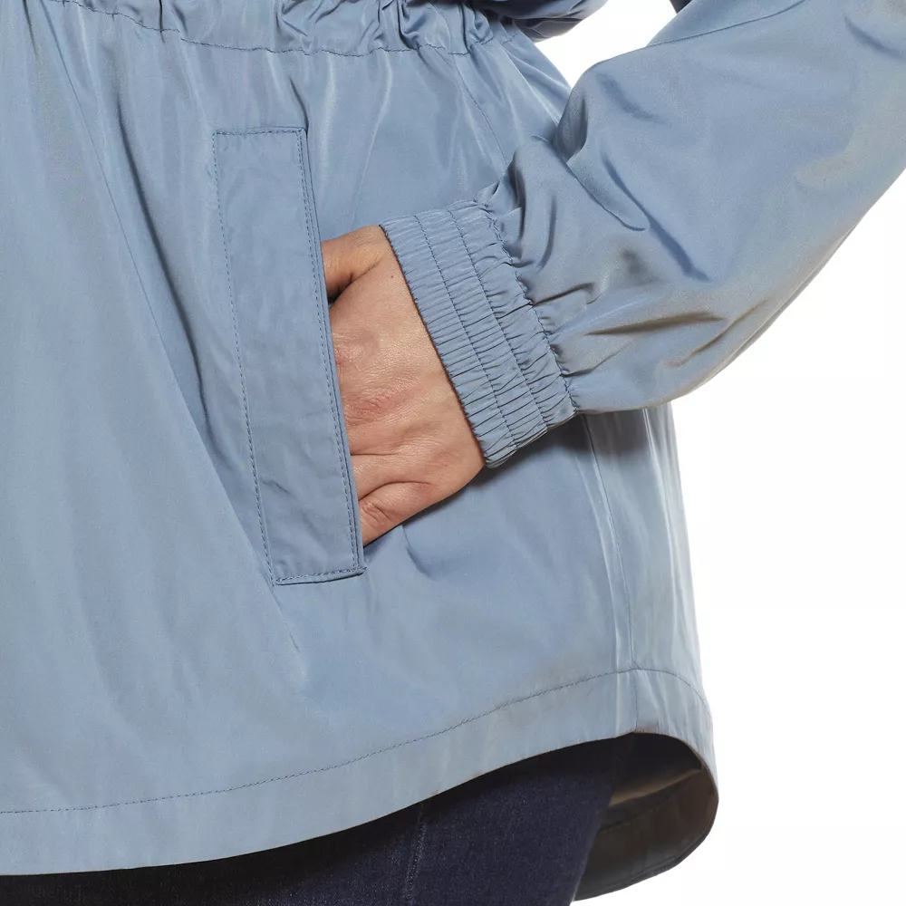 Plus Size Weathercast Striped Modern Anorak Jacket - Image 7