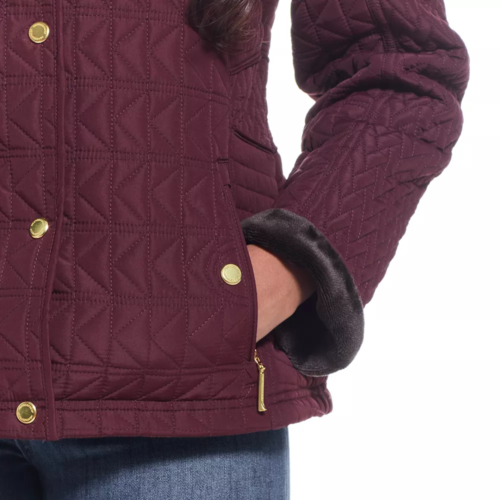 Women's Weathercast Velboa-Lined Quilted Jacket 9 Women's Weathercast Velboa-Lined Quilted Jacket - Image 9