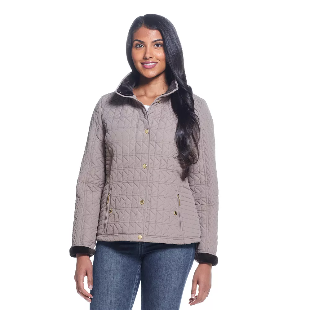 Women's Weathercast Velboa-Lined Quilted Jacket 4 Women's Weathercast Velboa-Lined Quilted Jacket - Image 4