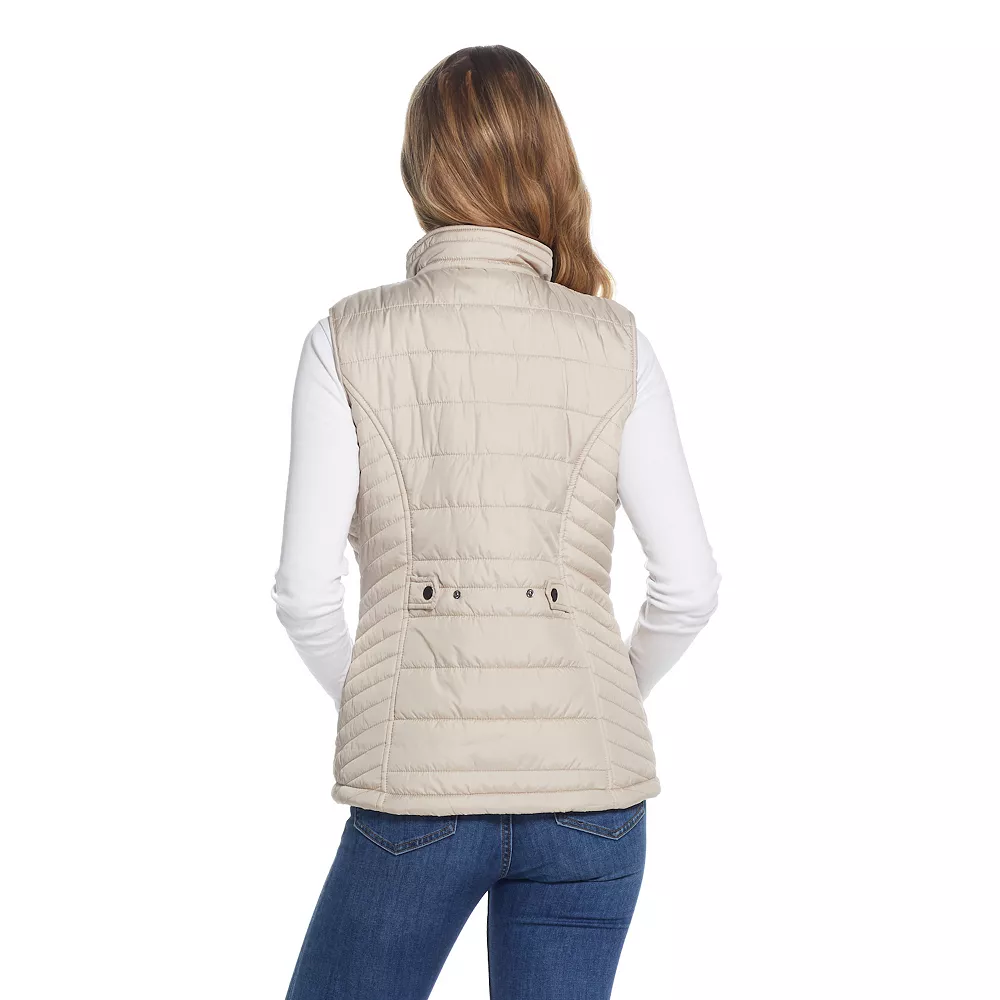 Women's Weathercast Plush Lined Puffer Vest - Image 5