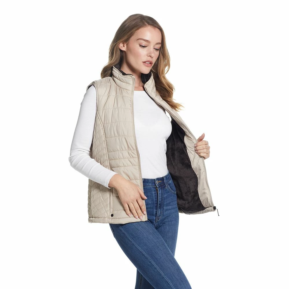 Women's Weathercast Plush Lined Puffer Vest - Image 7