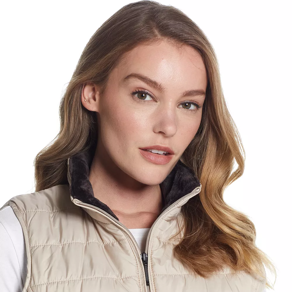 Women's Weathercast Plush Lined Puffer Vest - Image 10
