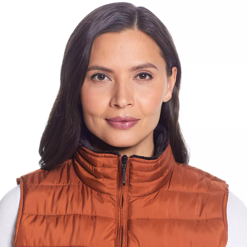 Women's Weathercast Plush Lined Puffer Vest - Image 11