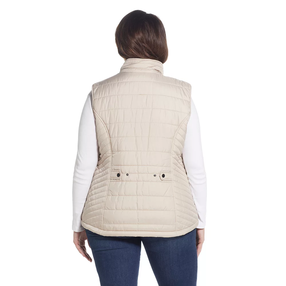 Plus Size Weathercast Plush Lined Puffer Vest - Image 5