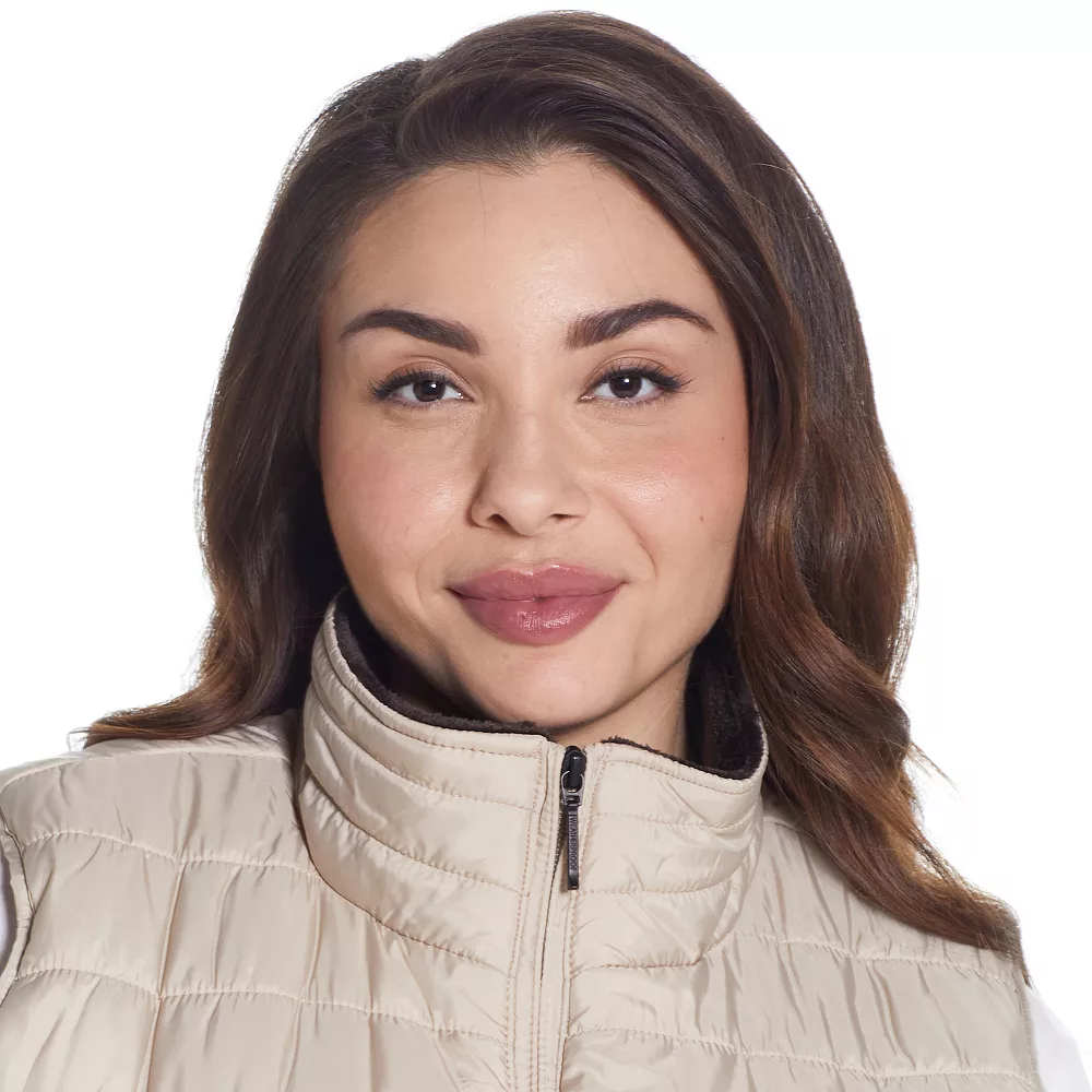 Plus Size Weathercast Plush Lined Puffer Vest - Image 10