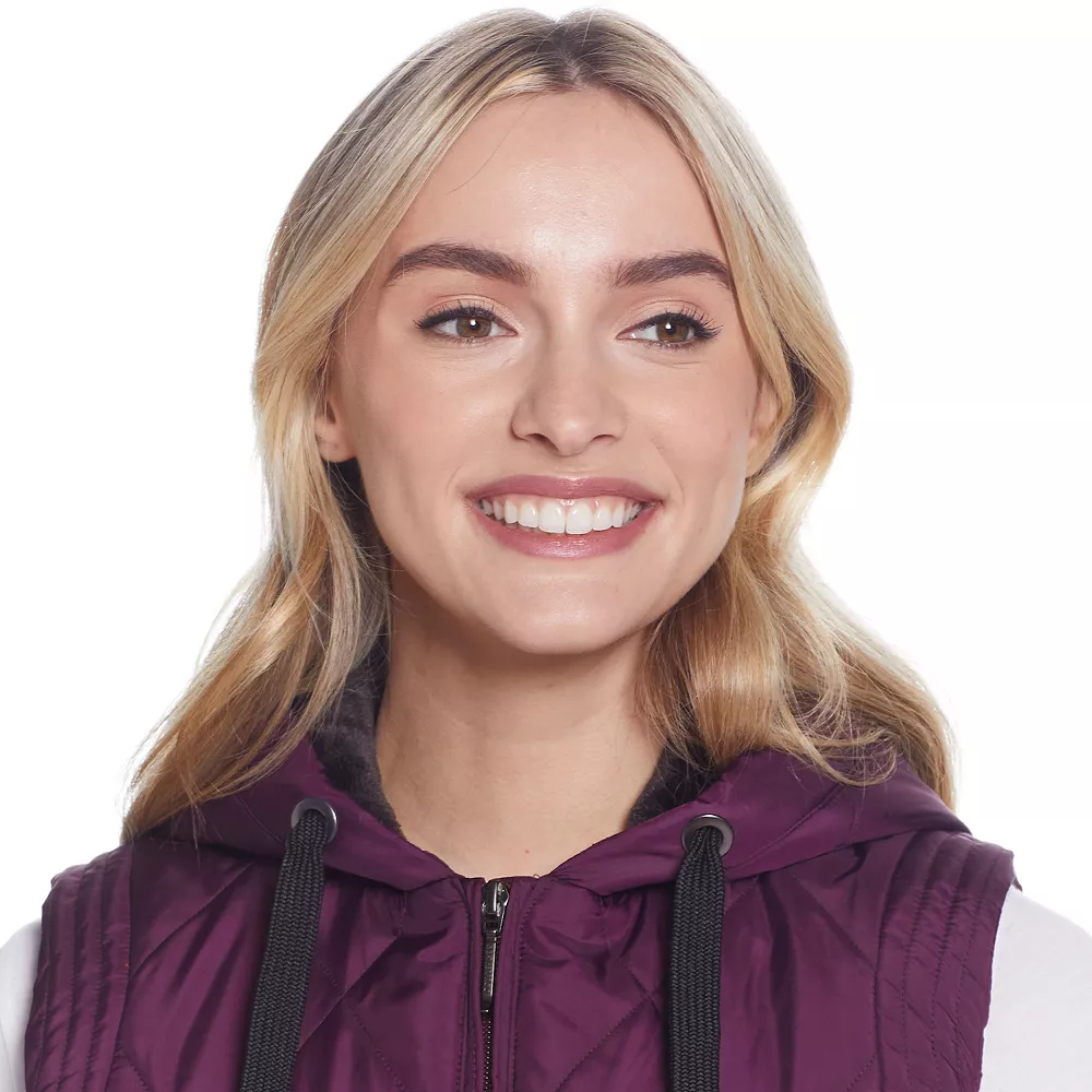 Women's Weathercast Hood Plush Lined Quilted Vest 7 Women's Weathercast Hood Plush Lined Quilted Vest - Image 7