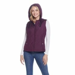 Women's Weathercast Hood Plush Lined Quilted Vest 19 Women's Weathercast Hood Plush Lined Quilted Vest -Vanity Fair shop 5764950 ALT5
