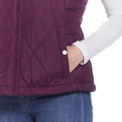 Women's Weathercast Hood Plush Lined Quilted Vest 20 Women's Weathercast Hood Plush Lined Quilted Vest -Vanity Fair shop 5764950 ALT6
