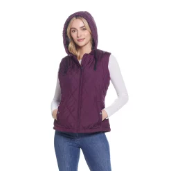 Women's Weathercast Hood Plush Lined Quilted Vest 21 Women's Weathercast Hood Plush Lined Quilted Vest -Vanity Fair shop 5764950 ALT7