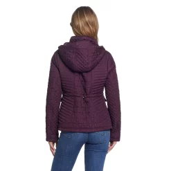 Women's Weathercast Faux-Suede Trim Quilted Jacket -Vanity Fair shop 5764954 ALT