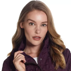 Women's Weathercast Faux-Suede Trim Quilted Jacket -Vanity Fair shop 5764954 ALT4