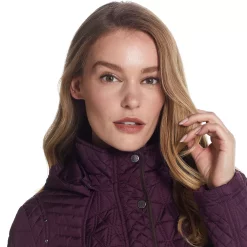 Women's Weathercast Faux-Suede Trim Quilted Jacket -Vanity Fair shop 5764954 ALT6
