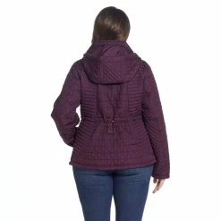 Plus Size Weathercast Faux-Suede Trim Quilted Jacket 15 Plus Size Weathercast Faux-Suede Trim Quilted Jacket -Vanity Fair shop 5764956 ALT
