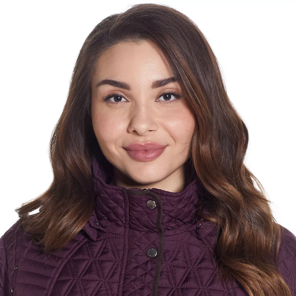 Plus Size Weathercast Faux-Suede Trim Quilted Jacket 9 Plus Size Weathercast Faux-Suede Trim Quilted Jacket - Image 9