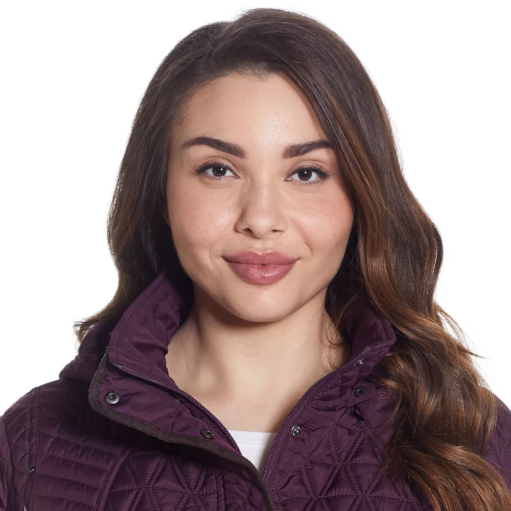 Plus Size Weathercast Faux-Suede Trim Quilted Jacket 11 Plus Size Weathercast Faux-Suede Trim Quilted Jacket - Image 11