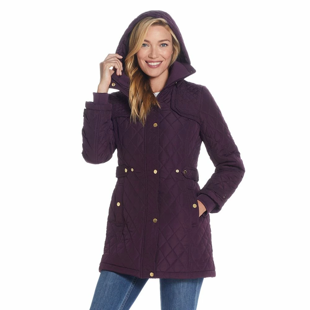 Women's Weathercast Hood Quilted Walker Jacket - Image 5