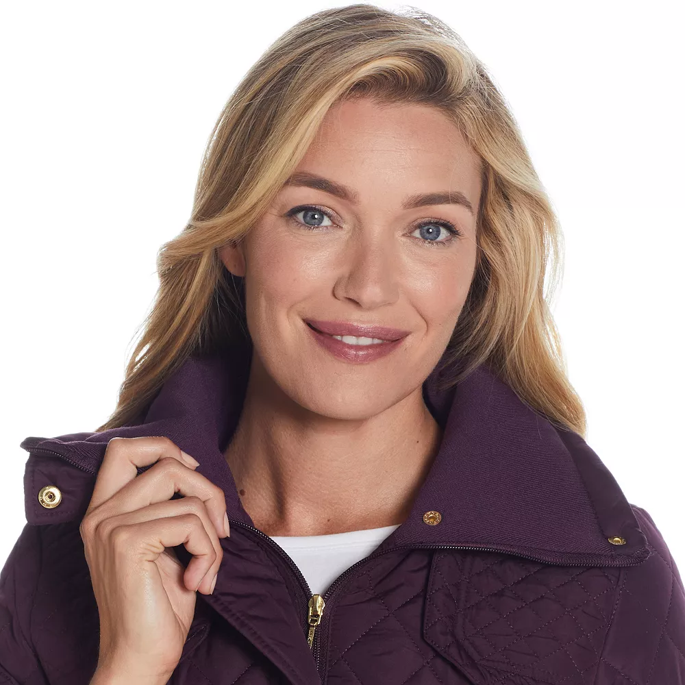 Women's Weathercast Hood Quilted Walker Jacket - Image 6